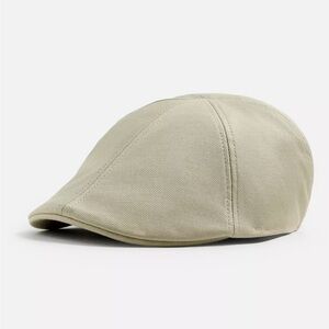 Mens Linen Visor Beret Hat Cap Gatsby Paperboy Newsboy Size XL Large